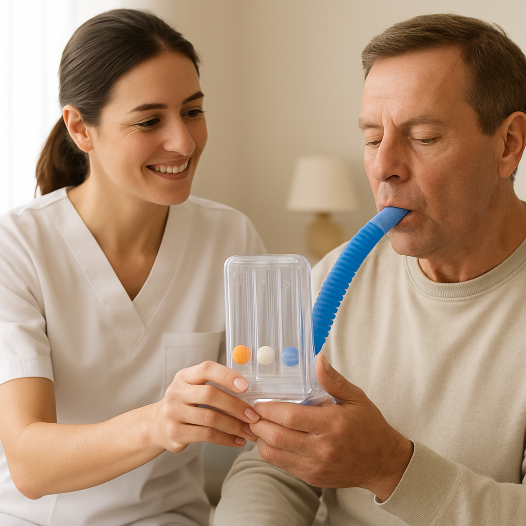 Fisioterapia Respiratória — atendimento de fisioterapia